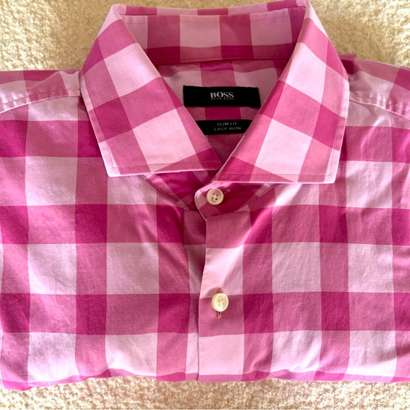 Gorgeous Hugo Boss shirt. Pink color. Size L (42). - Picture 1 of 3